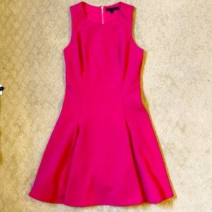 Aryn K fit and flare pink dress